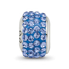 Sterling Silver Reflections Blue Full Preciosa Crystal Bead