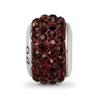 Sterling Silver Reflections Brown Full Preciosa Crystal Bead