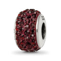 Sterling Silver Reflections Brown Full Preciosa Crystal Bead