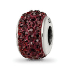 Sterling Silver Reflections Brown Full Preciosa Crystal Bead