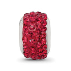 Sterling Silver Reflections Scarlet Full Preciosa Crystal Bead