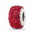 Sterling Silver Reflections Scarlet Full Preciosa Crystal Bead
