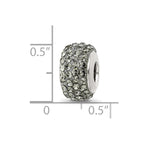 Sterling Silver Reflections Silver/Grey Full Preciosa Crystal Bead