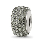 Sterling Silver Reflections Silver/Grey Full Preciosa Crystal Bead