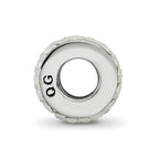 Sterling Silver Reflections Cream Double Row Preciosa Crystal Bead