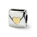 Sterling Silver & 14k Reflections Love Note Bead