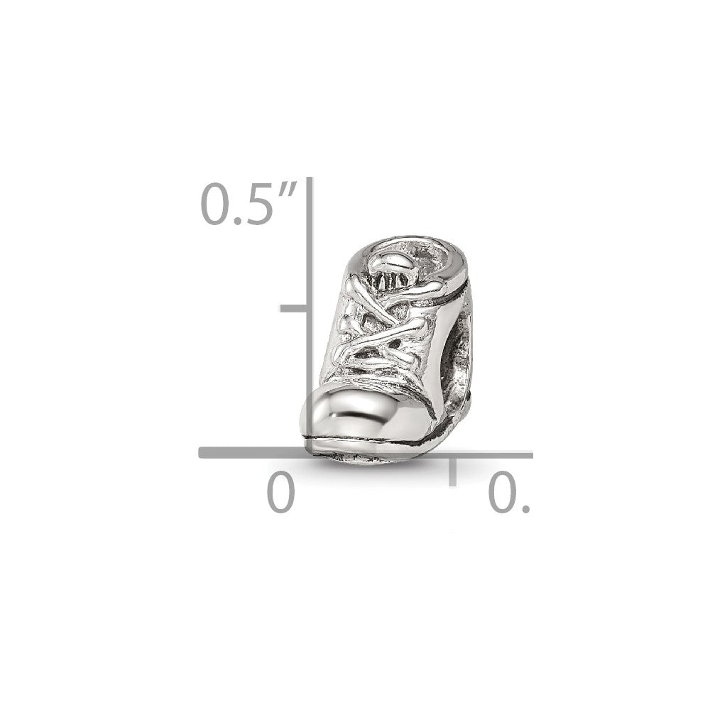 Sterling Silver Reflections Baby Shoe Bead