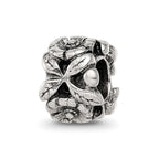 Sterling Silver Reflections Floral Bead