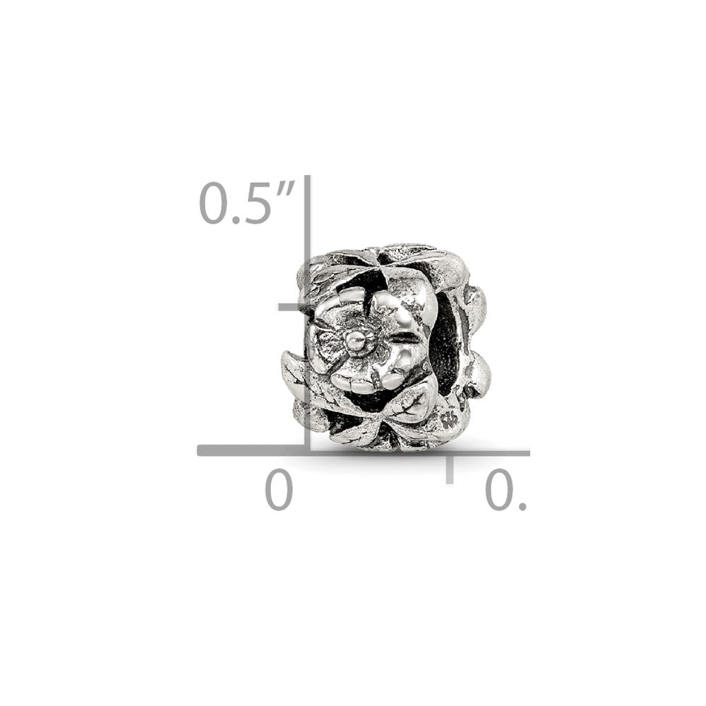 Sterling Silver Reflections Floral Bead