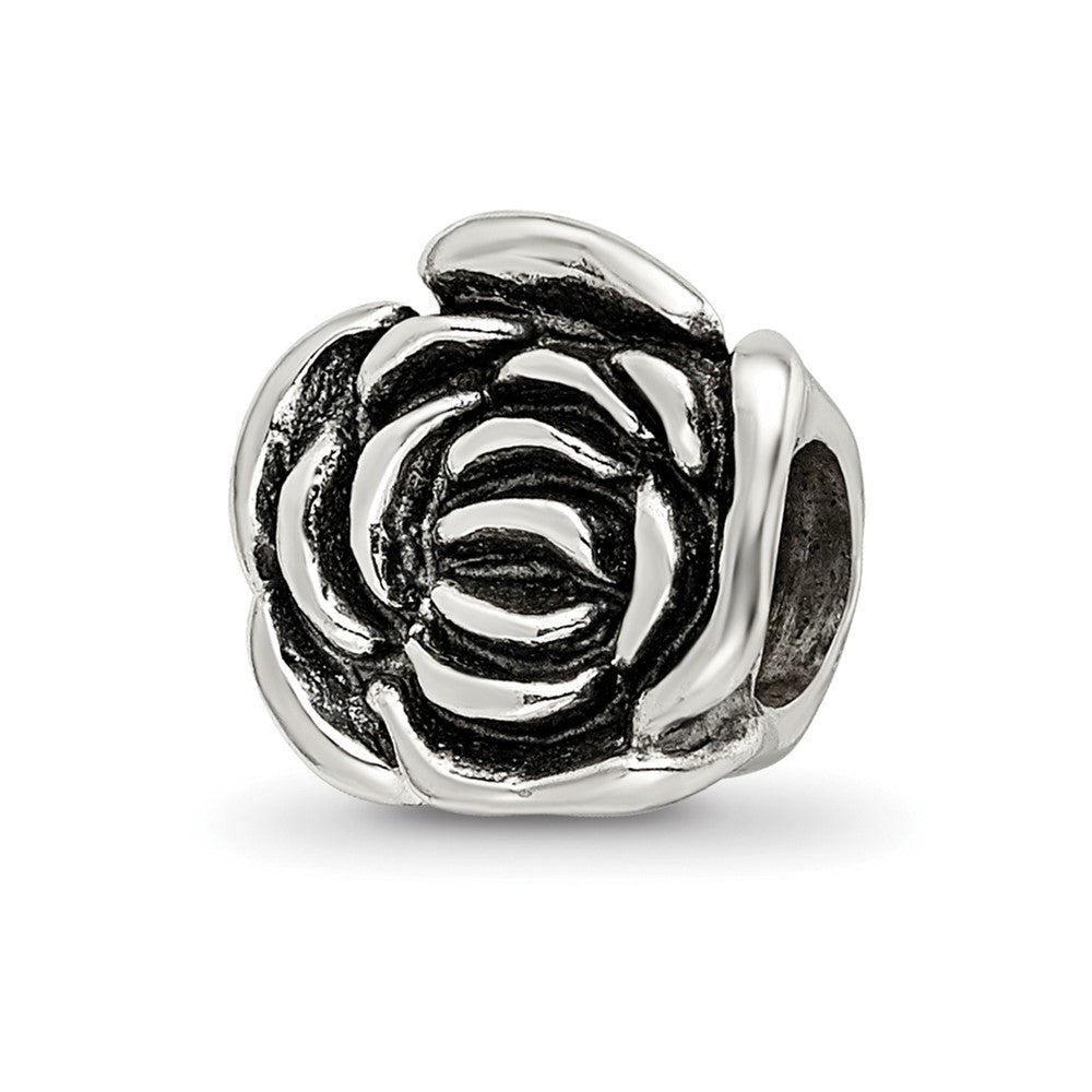 Sterling Silver Reflections Rose Floral Bead