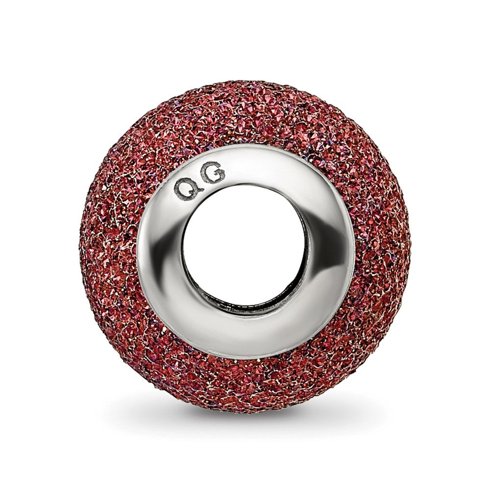 Sterling Silver Reflections Purple Laser Cut Bead