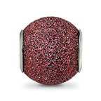 Sterling Silver Reflections Purple Laser Cut Bead