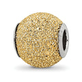 Sterling Silver Reflections Gold-plated Laser Cut Bead