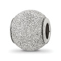 Sterling Silver Reflections Light Grey Laser Cut Bead