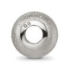 Sterling Silver Reflections Grey Laser Cut Bead