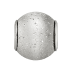 Sterling Silver Reflections Grey Laser Cut Bead
