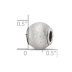 Sterling Silver Reflections Grey Laser Cut Bead