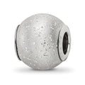 Sterling Silver Reflections Grey Laser Cut Bead