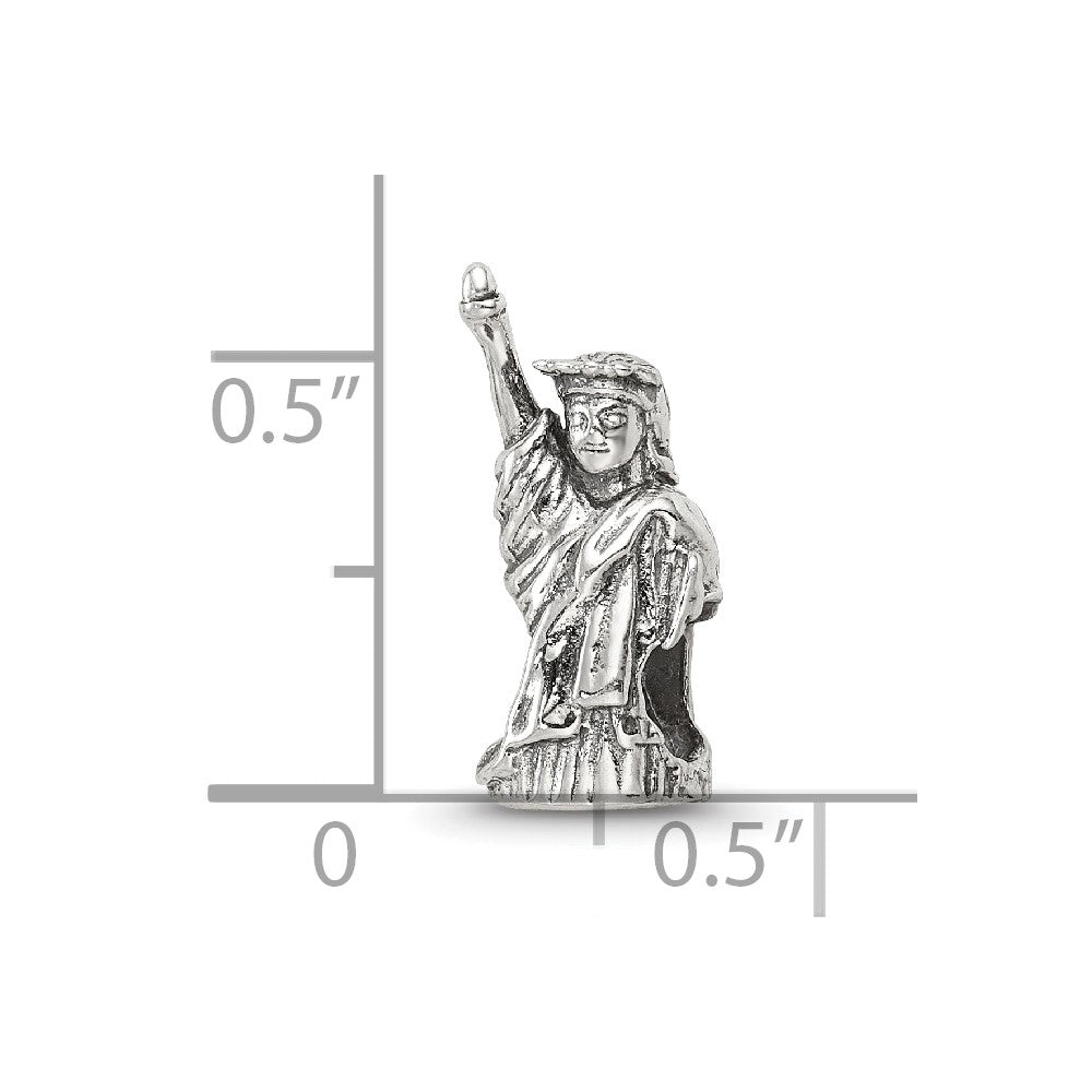 Sterling Silver Reflections Statue of Liberty Bead