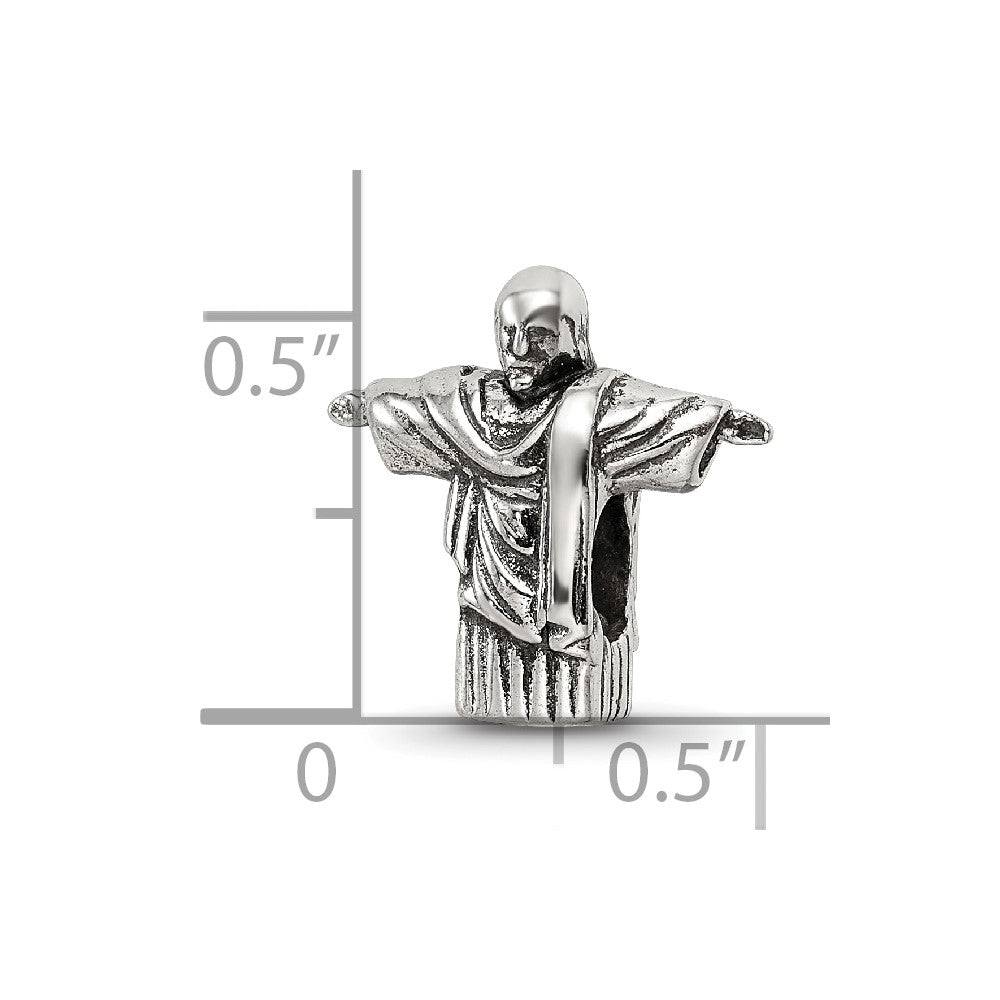 Sterling Silver Reflections Christ the Redeemer Bead