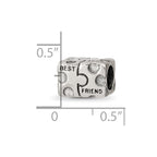 Sterling Silver Reflections Best Friend Bead