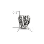 Sterling Silver Reflections Heart Shaped Wings Bead