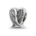 Sterling Silver Reflections Heart Shaped Wings Bead