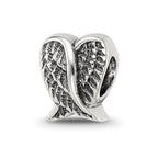 Sterling Silver Reflections Heart Shaped Wings Bead