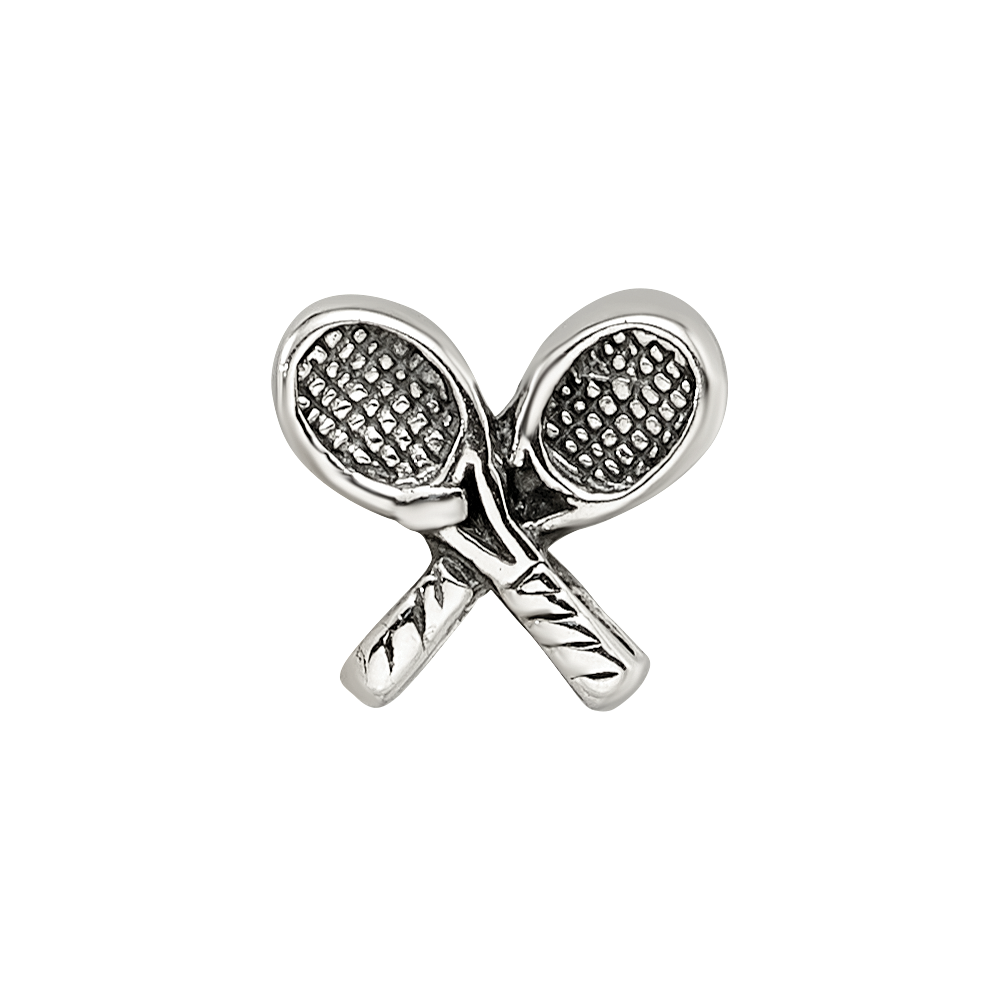 Sterling Silver Reflections Kids Tennis Racquets Bead