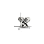 Sterling Silver Reflections Kids Tennis Racquets Bead