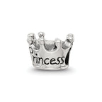 Sterling Silver Reflections Kids Princess Crown Bead