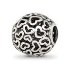 Sterling Silver Reflections Hearts Bali Bead