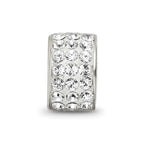 Sterling Silver Reflections Clear Preciosa Crystal Bead