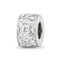 Sterling Silver Reflections Clear Preciosa Crystal Bead