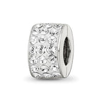 Sterling Silver Reflections Clear Preciosa Crystal Bead