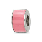 Sterling Silver Reflections Pink Preciosa Crystal Bead