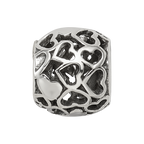 Sterling Silver Reflections Hearts Bali Bead