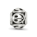 Sterling Silver Reflections Smiley Faces Bead