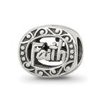 Sterling Silver Reflections Faith Bead