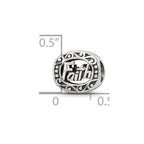Sterling Silver Reflections Faith Bead