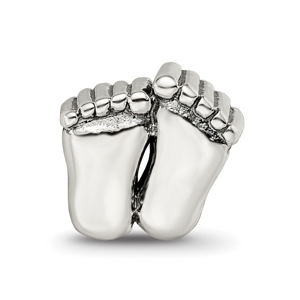 Sterling Silver Reflections Feet Bead