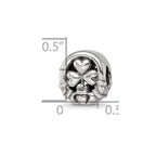 Sterling Silver Reflections Three Leaf Clover Bead