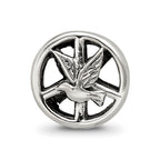 Sterling Silver Reflections Dove & Peace Sign Bead