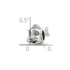 Sterling Silver Reflections Fish Bead