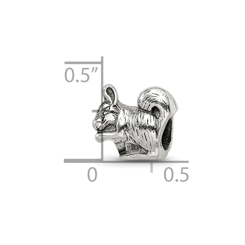 Sterling Silver Reflections Squirrel Bead
