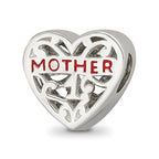 Sterling Silver Reflections Enameled Mother Bead