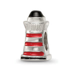 Sterling Silver Reflections Enameled Lighthouse Bead