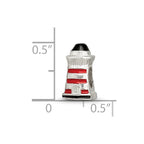 Sterling Silver Reflections Enameled Lighthouse Bead