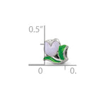 Sterling Silver Reflections Kids Enameled Tulip Bead