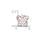 Sterling Silver Reflections Kids Enameled Butterfly Bead